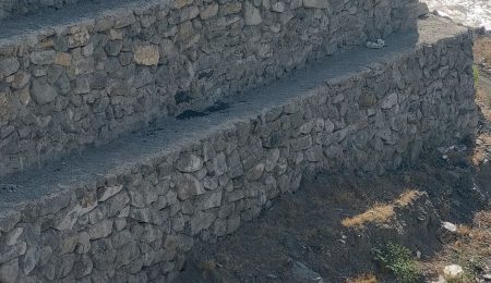اجرای پله گابیونی
